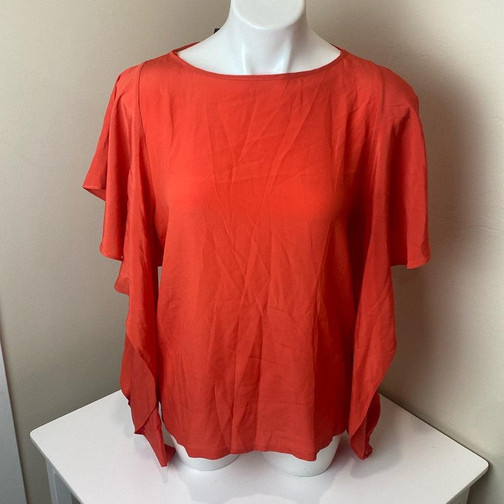 Pinko Women's Blouse in Vibrant Orange